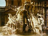 Gian Lorenzo Bernini Wall Art - The Four Rivers Fountain